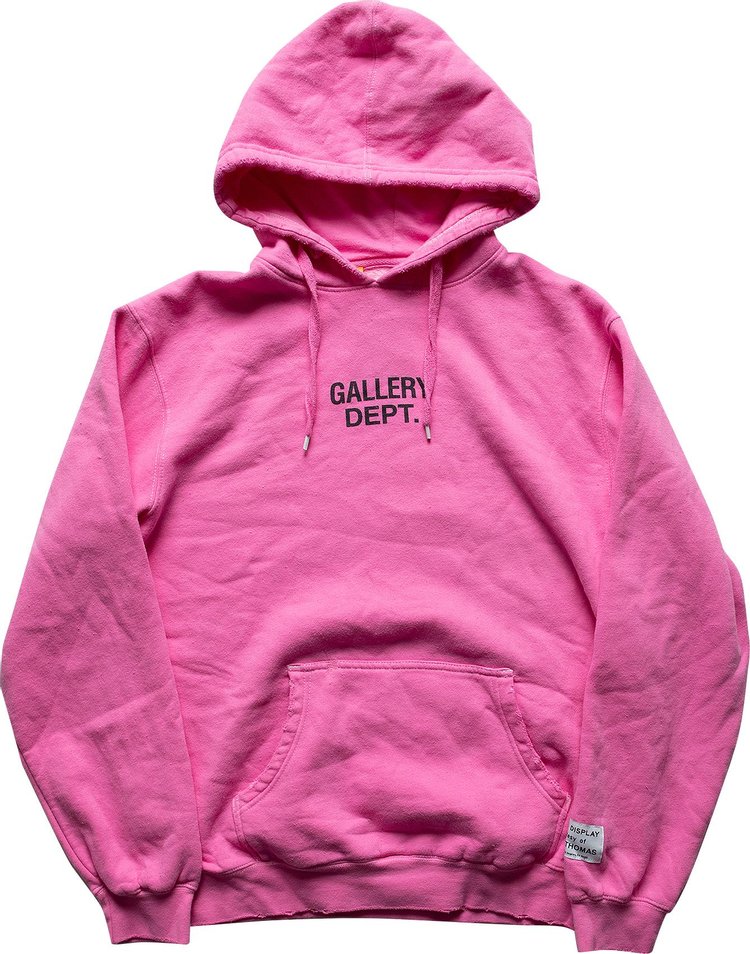 Gallery Dept. Center Logo Hoodie 'Pink'