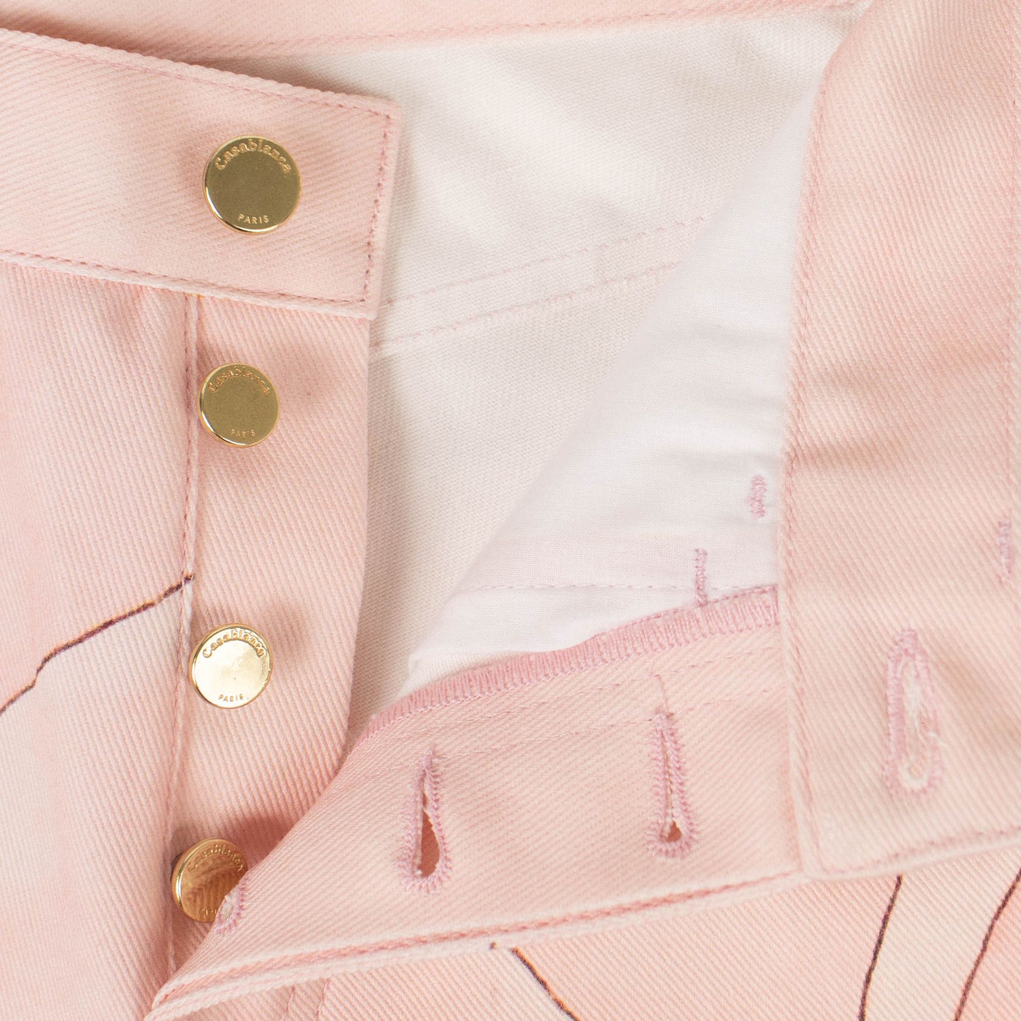 Buy Casablanca Denim Chambre 602 Pants 'Pink' - WS20 TR 01