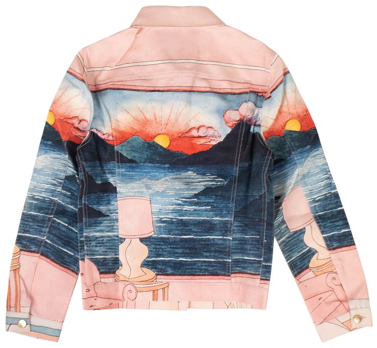 Casablanca Denim Chambre 602 Jacket Pink