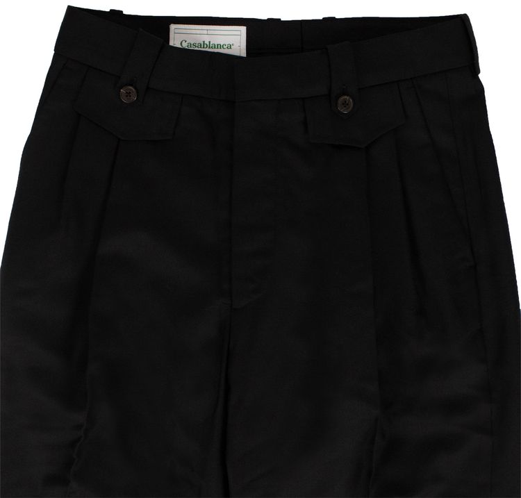 Casablanca Ticket Pocket Pleat Pants Black