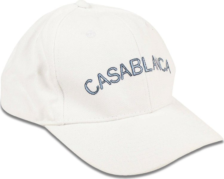 Casablanca Arches Logo Baseball Cap Hat White