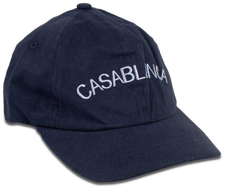 Casablanca Arches Logo Baseball Cap Hat Blue