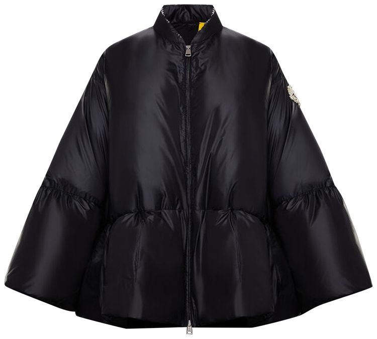 Moncler Genius x Simone Rocha Oxalis Poncho Black