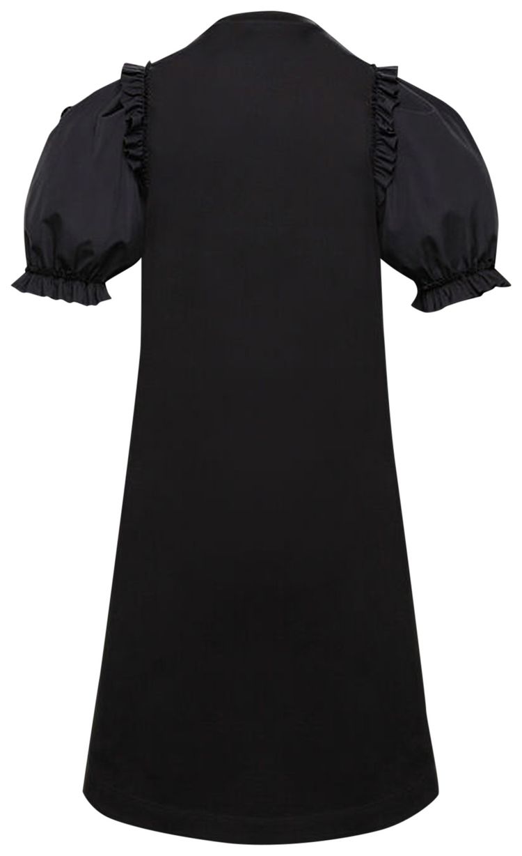 Moncler Genius x Simone Rocha Flower Applique Dress Black