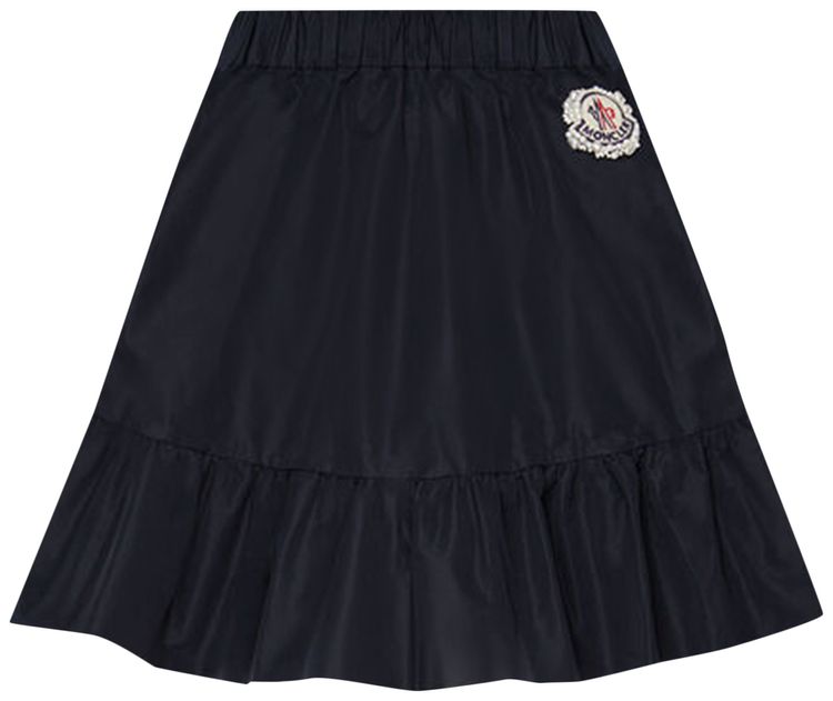 Moncler Genius x Simone Rocha Embroidered Taffeta Skirt Black