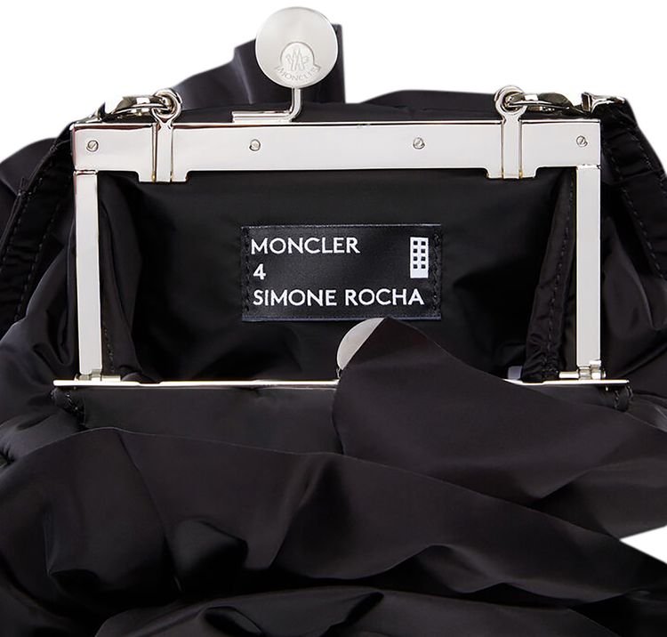 Moncler Genius x Simone Rocha Nylon Pouch With Pearls Black