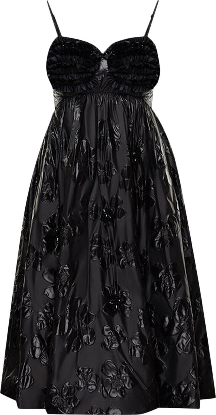 Moncler Genius x Simone Rocha Nylon Dress With Ruffle Details 'Black'