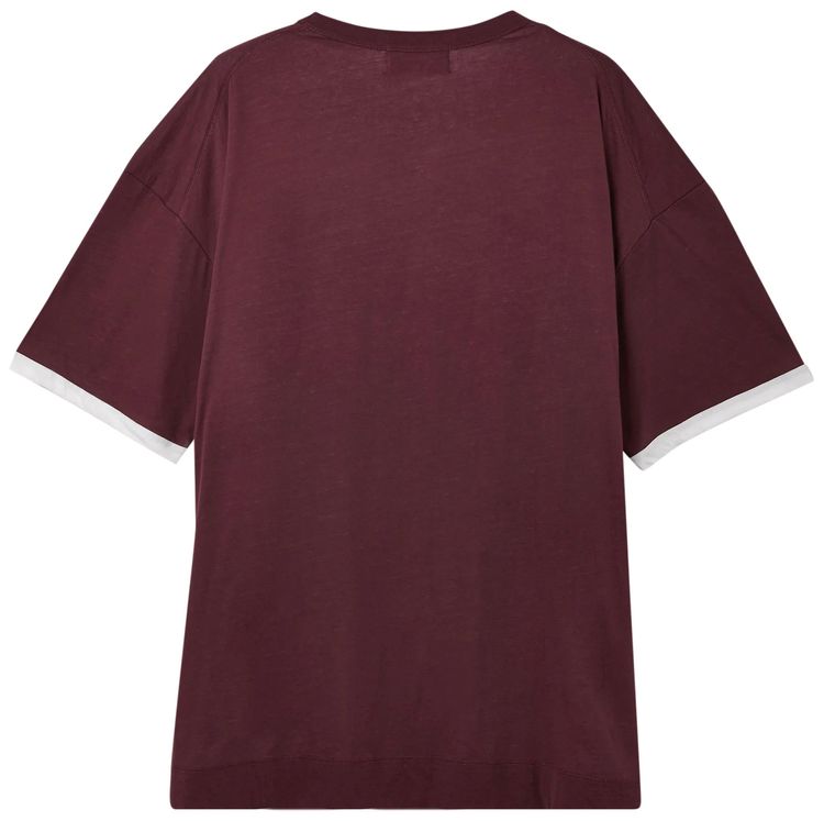 Ambush Layered T Shirt Burgundy