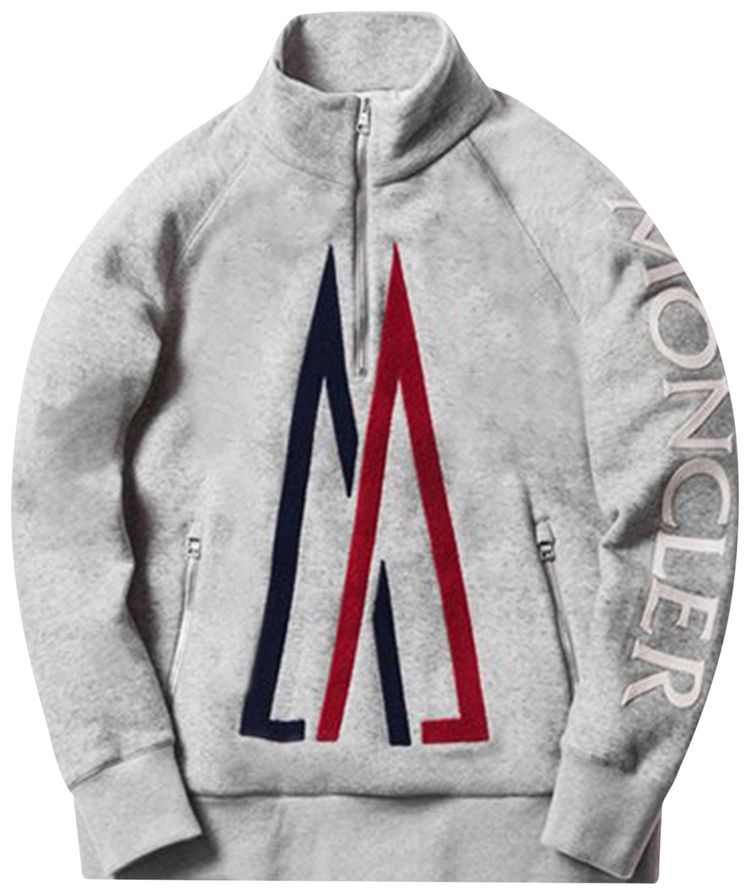 Moncler Genius x Kith Quarter Zip Pullover Grey