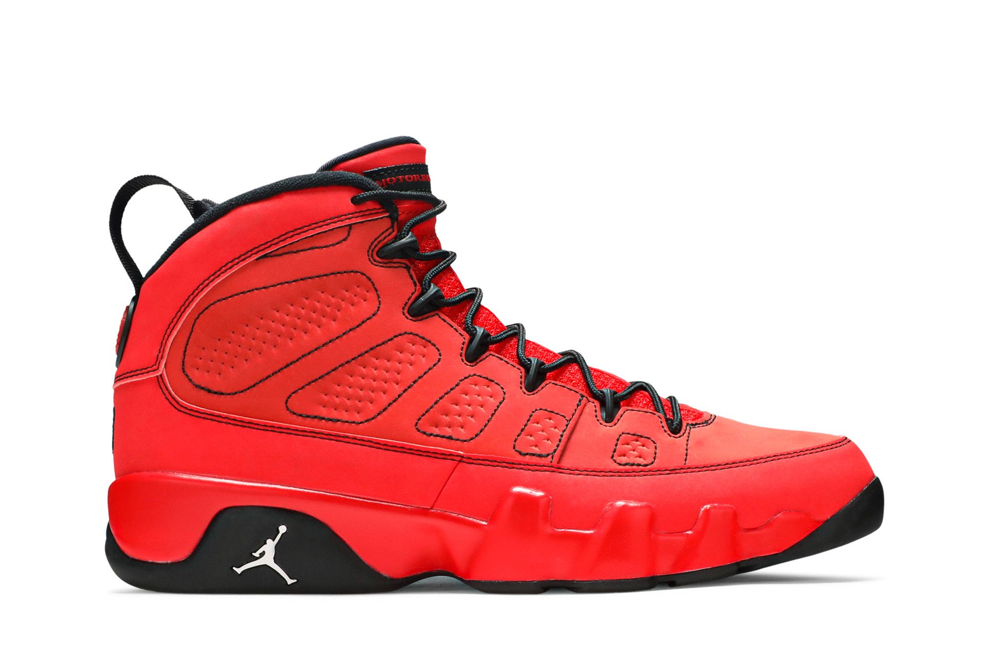 Red and black jordan 9 clearance