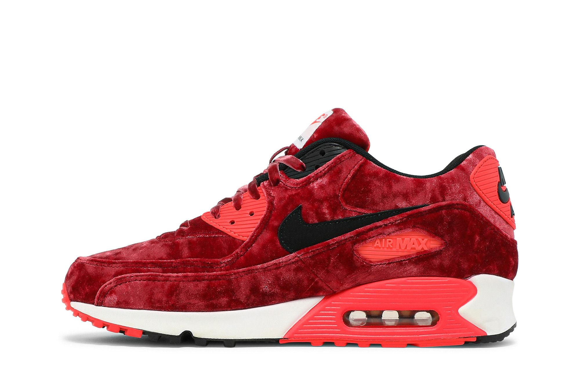 NIKE ナイキ AIR MAX 90 ANNIVERSARY VELVET 725235-600 エアマックス90 アニバーサリー ヴェルヴェットローカットスニーカー US10 レッド Buy Nike Air Max 90 Anniversary 'Velvet' - 725235 600 | GOAT