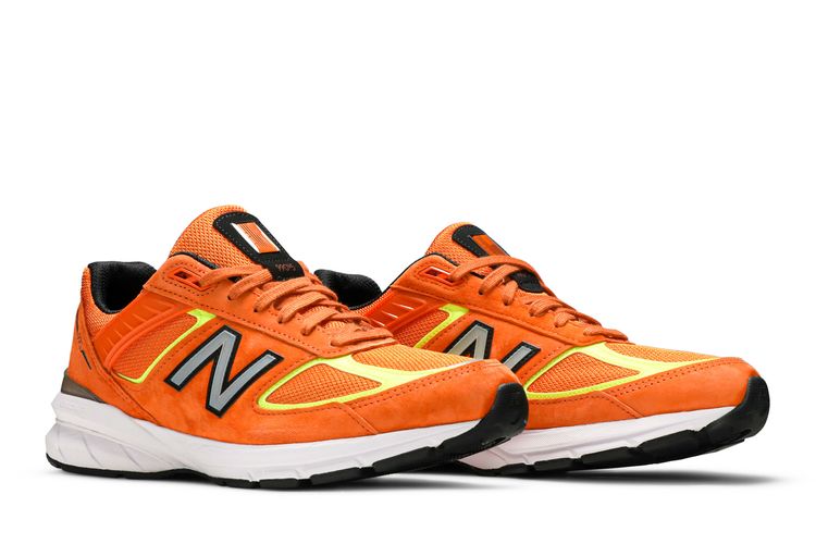 New Balance 990v5 Shoes Sneakers Mens Size 9 Orange Neon Running USA M990OH5 Buy New Balance 990v5 Made in USA  main image 4