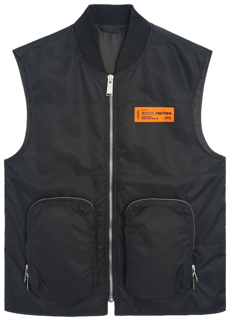 Heron Preston Nylon Pocket Vest Black