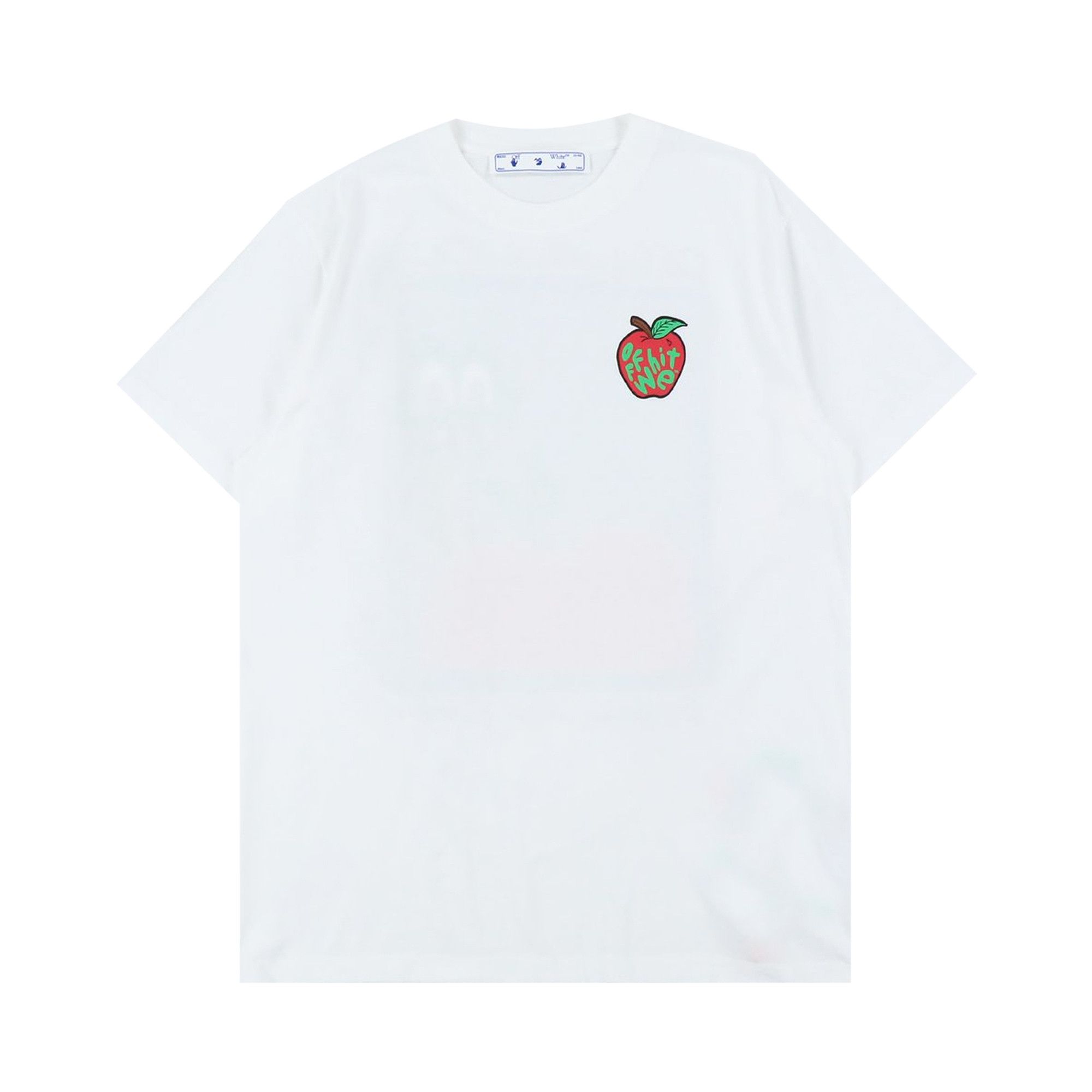Size s Off White Snake Slim Tee White Red
