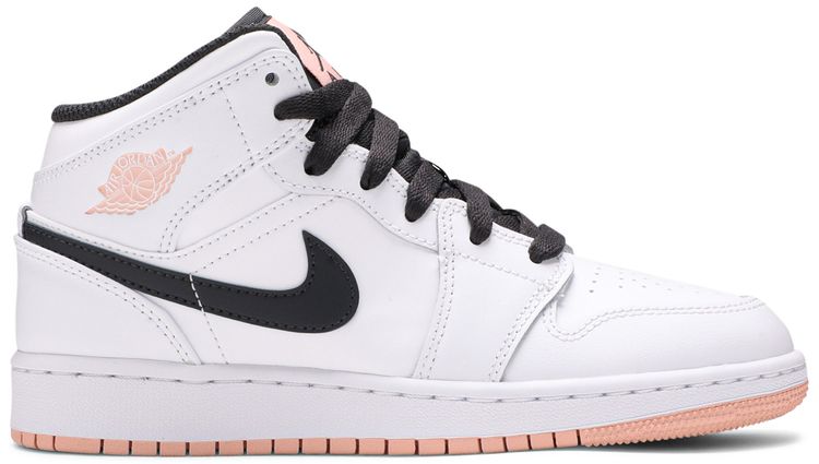 Air Jordan 1 Mid GS White Arctic Orange