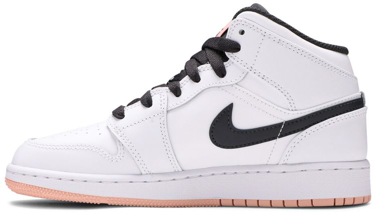 Air Jordan 1 Mid GS White Arctic Orange