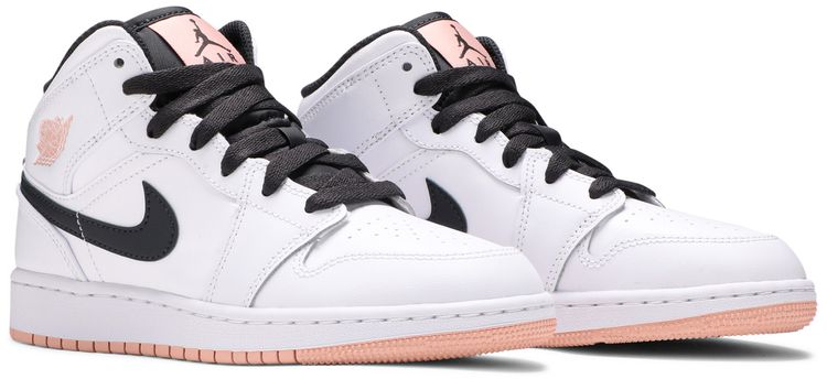 Air Jordan 1 Mid GS White Arctic Orange