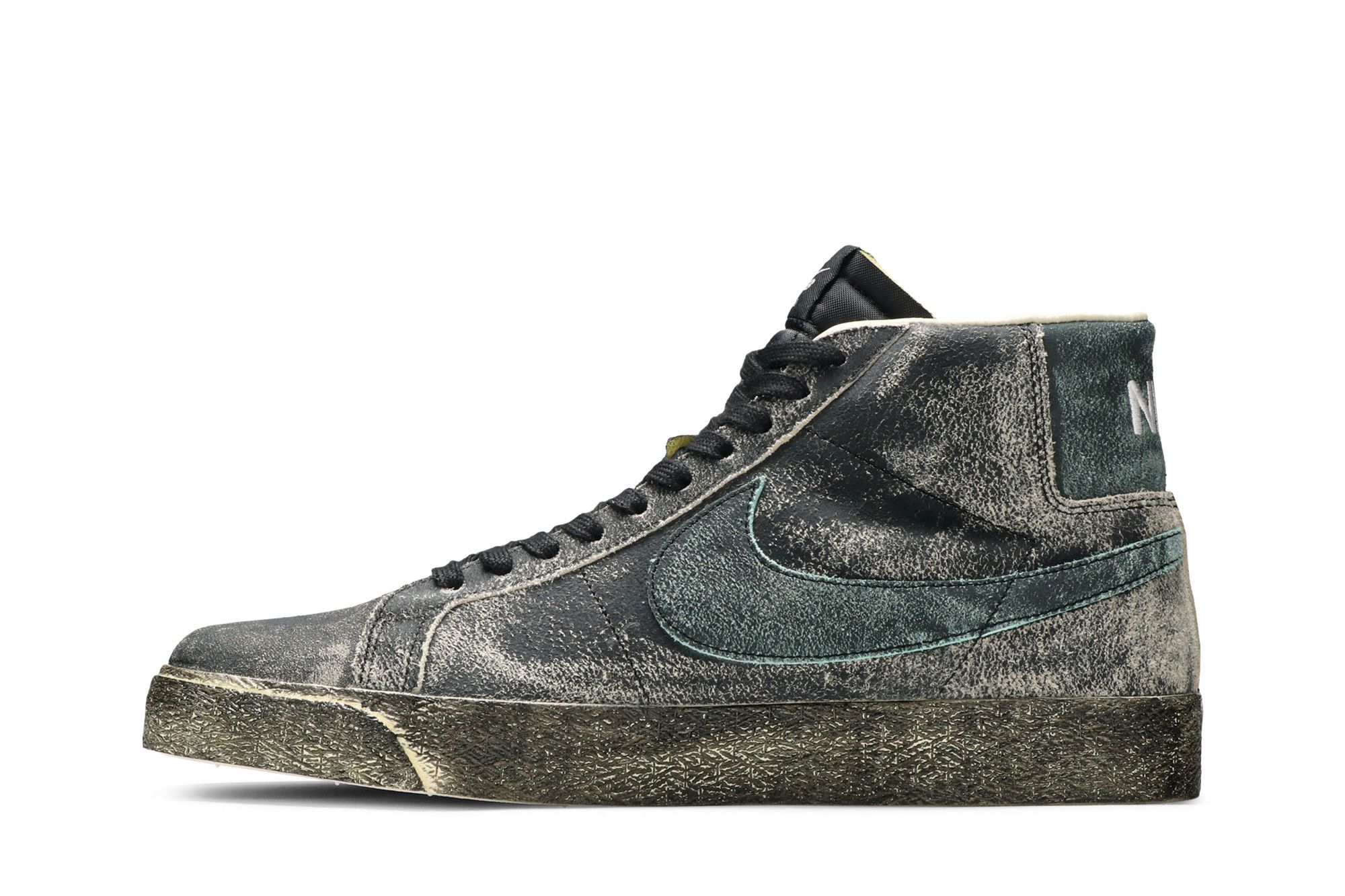 nike blazer mid premium leather black