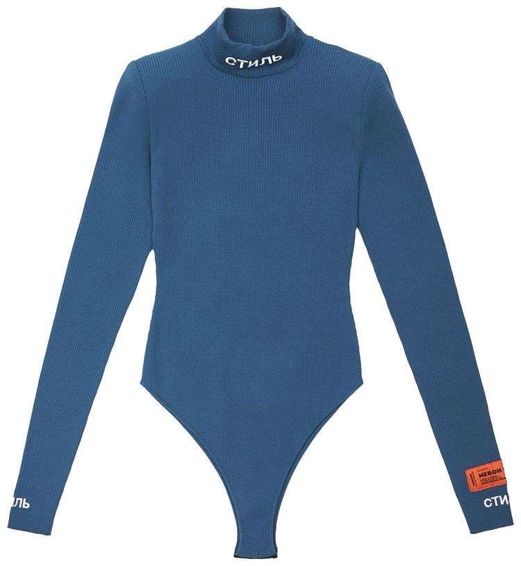 Heron Preston  Long Sleeve Bodysuit Petrol