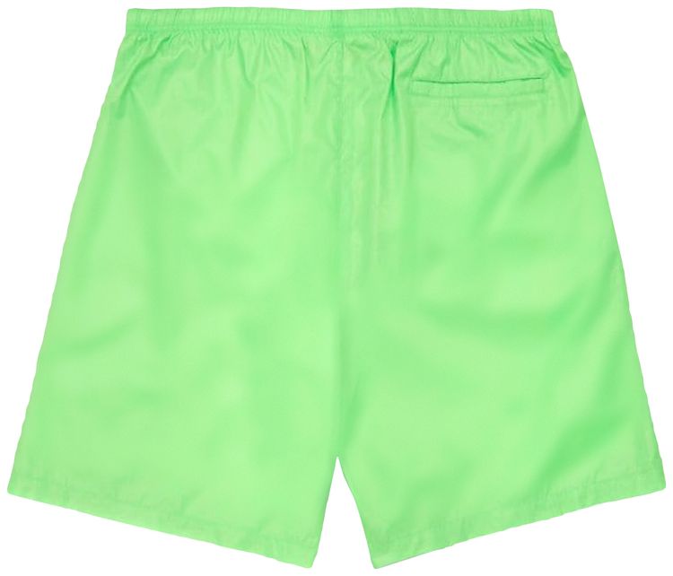 Palm Angels Logo Print Swim Shorts Green FluoBlack