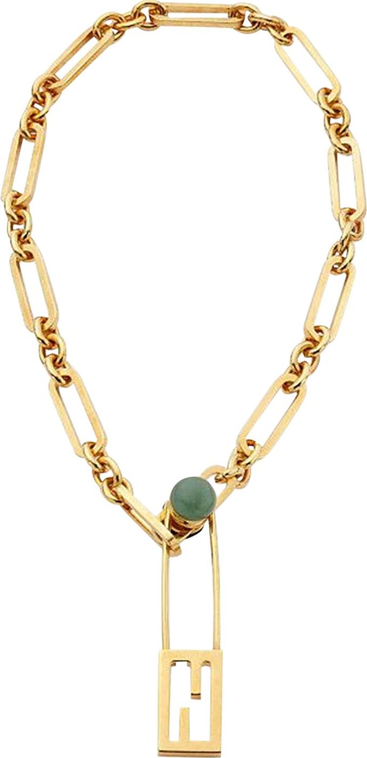 Fendi Baguette Necklace Oro