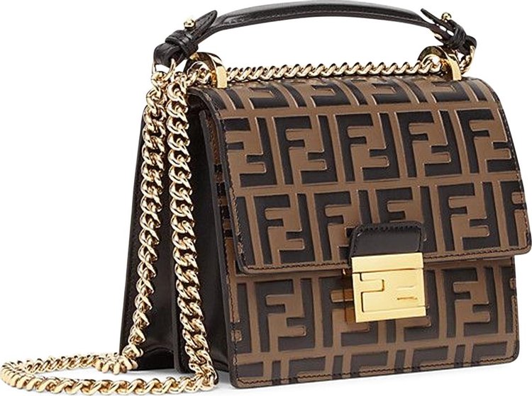 Fendi Kan U Small Bag BrownBlack