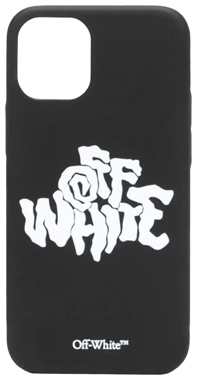 Off White Blur Logo iPhone 12 Pro Max Cover BlackWhite