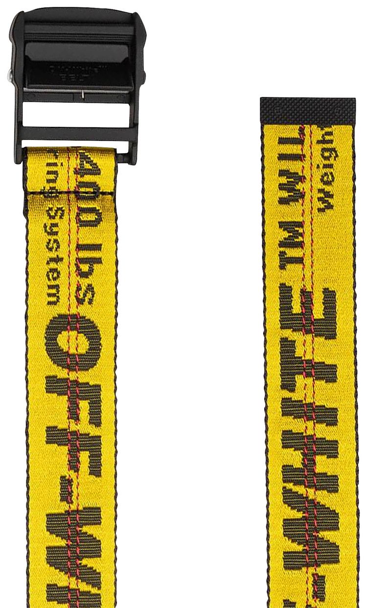 Off White Classic Industrial Belt YellowBlack