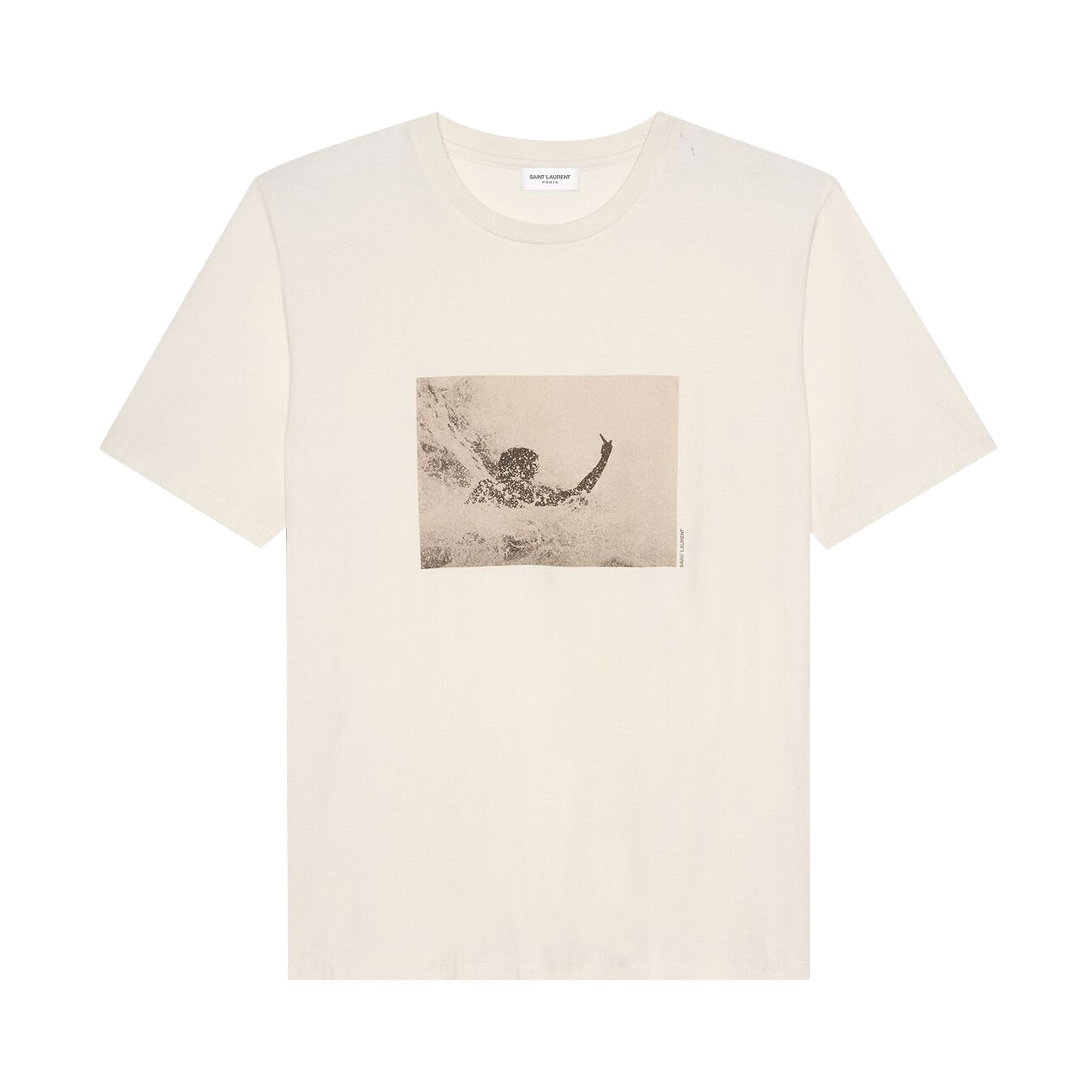 Buy Saint Laurent Surf Photo Print Tee 'Off White' - 650535 Y36AF