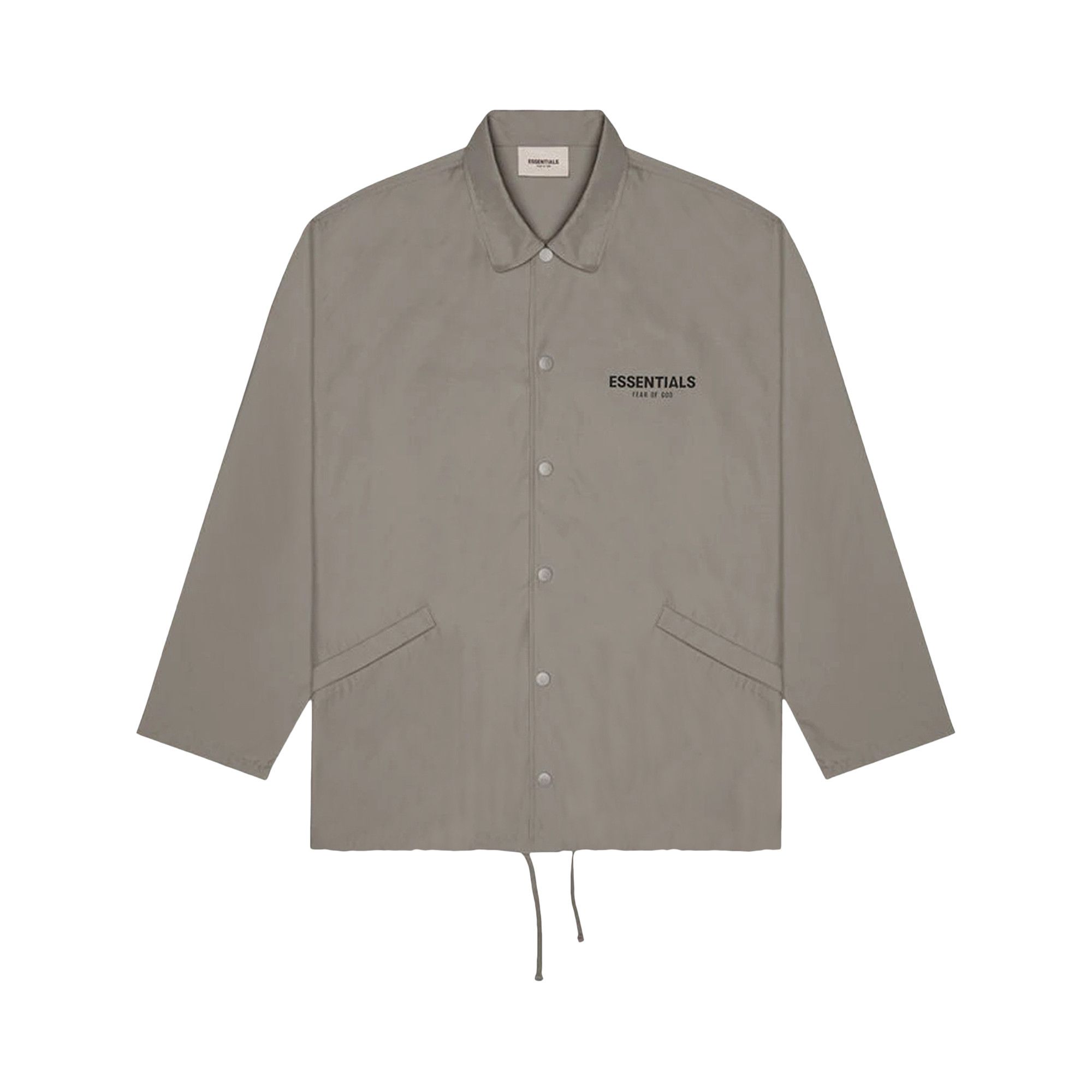 Buy Fear of God Essentials Coach Jacket 'Cement' - 0202