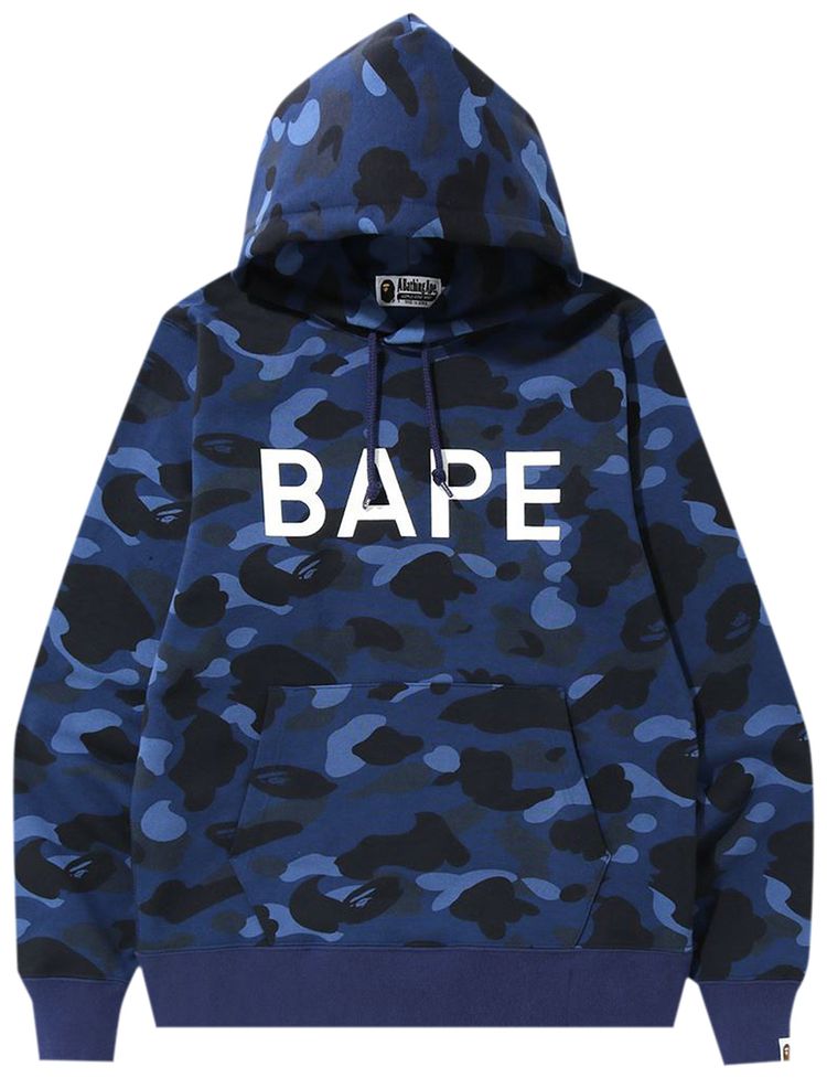 Bape Color Camo Pullover Hoodie Navy