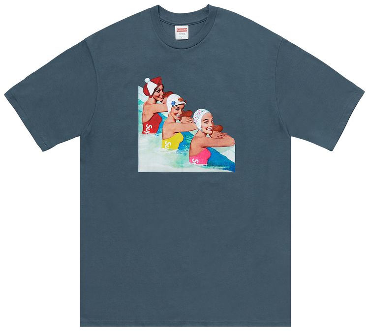 Supreme Swimmers Tee Dark Slate