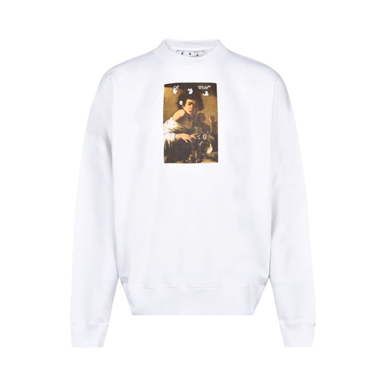 Off White Caravaggio Boy Skate Crewneck WhiteMulti