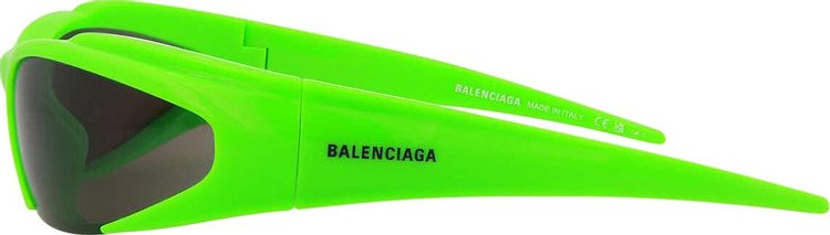 Balenciaga Reverse Xpander Rectangle Sunglasses Green