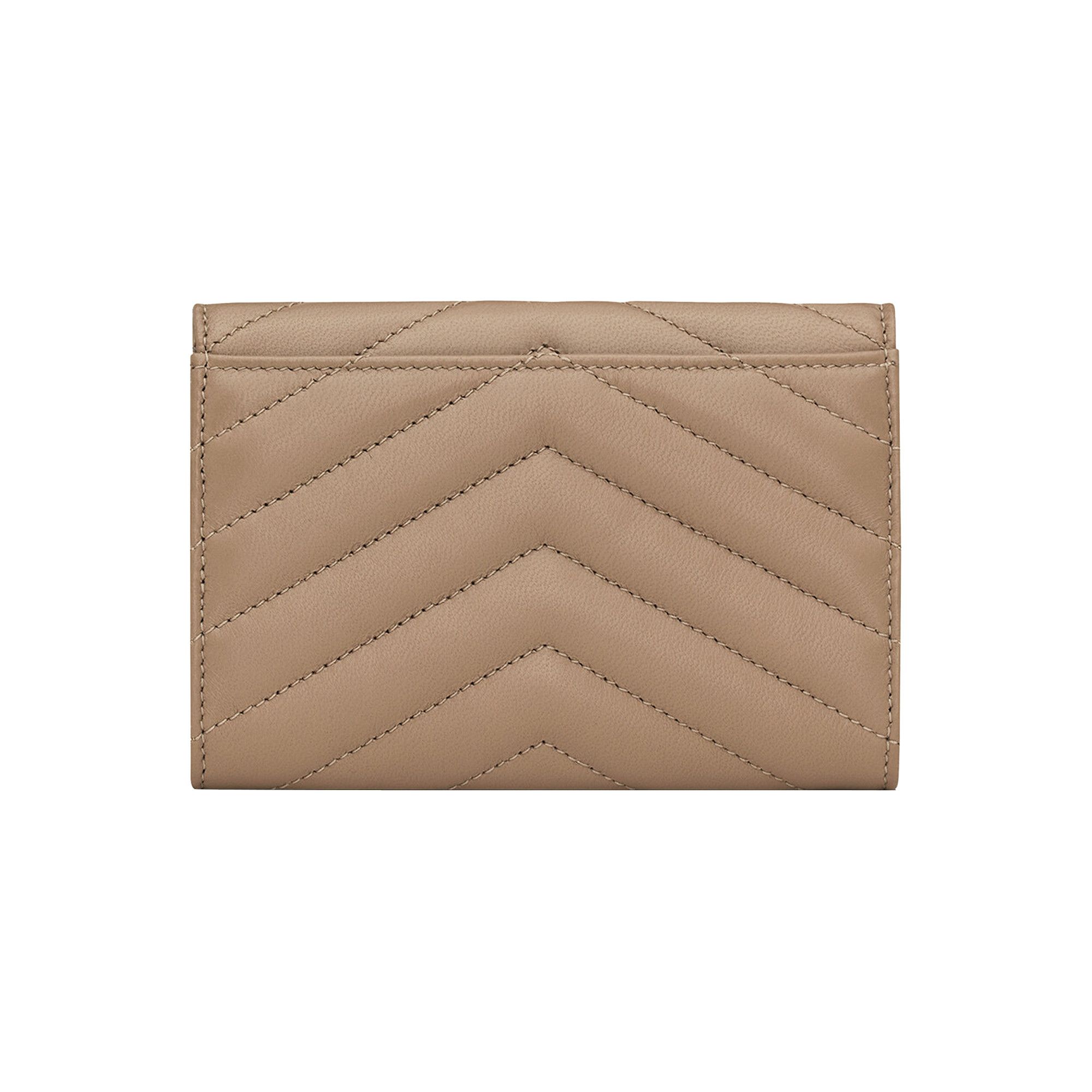 SAINT LAURENT PARIS｜HALF-LENGTH WALLETS (414404 AAA44 1 Buy Saint Laurent Monogram Quilted Wallet 'Dusty Grey
