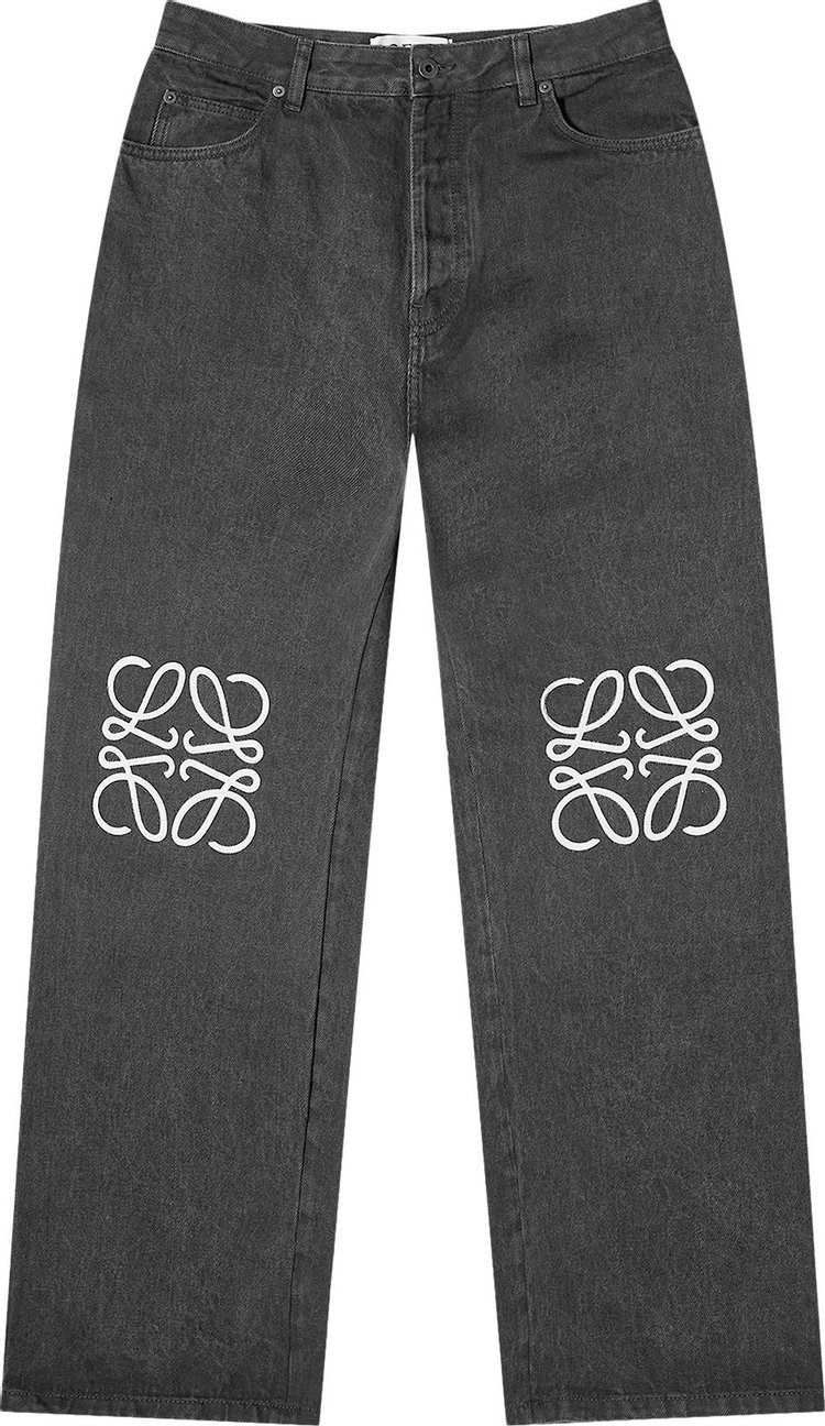 Loewe Anagram Baggy Jeans Black