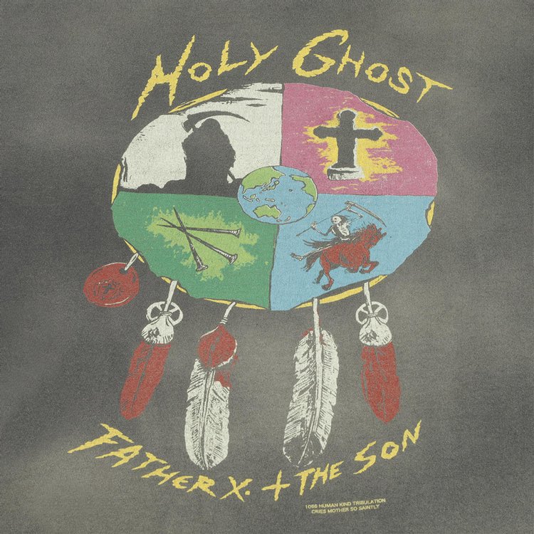 SAINT Mxxxxxx Holy Ghost Tee Black