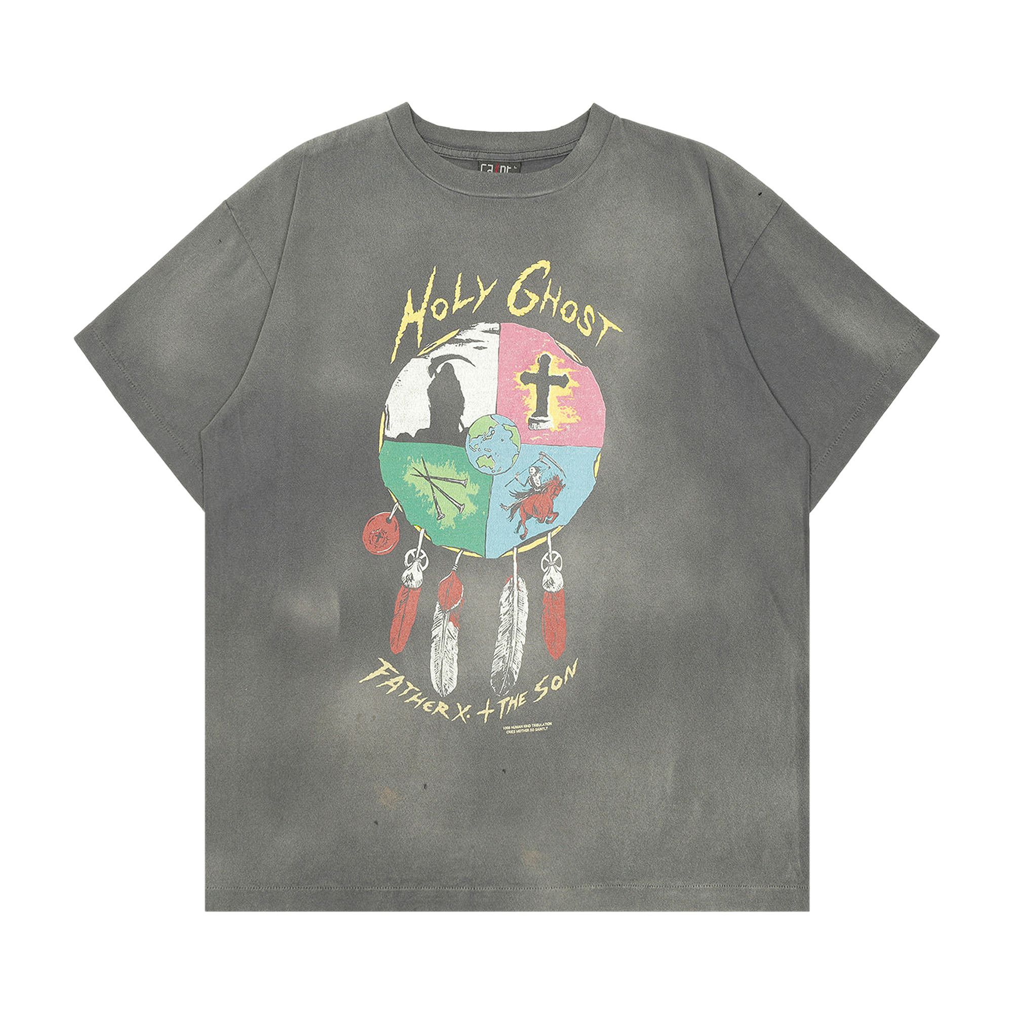 ホットセール - 'Black' Tee Ghost Holy Mxxxxxx SAINT Buy SM C43 0000 YS8 トップス