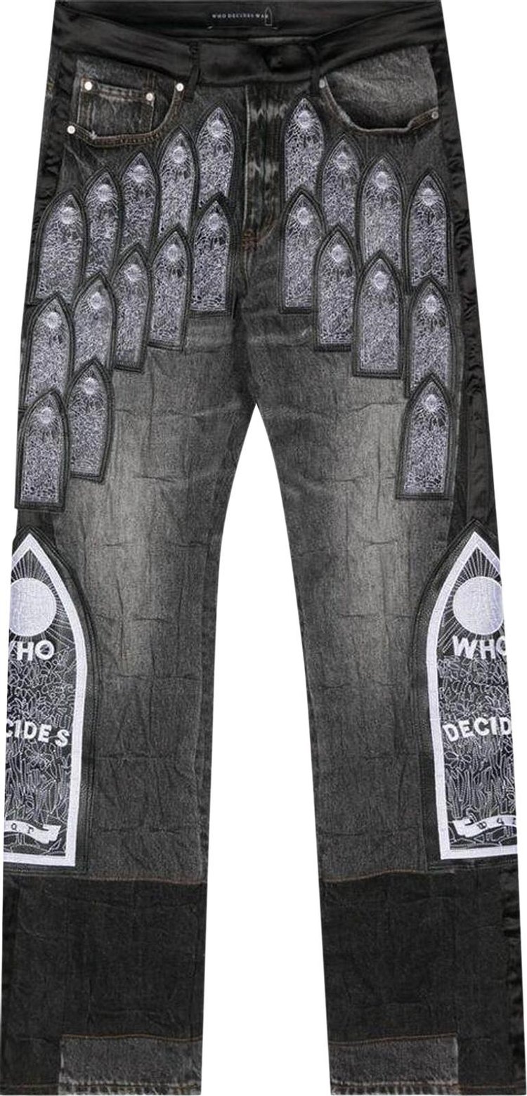 Who Decides War Patched Arch Embroidered Pant 'Coal'
