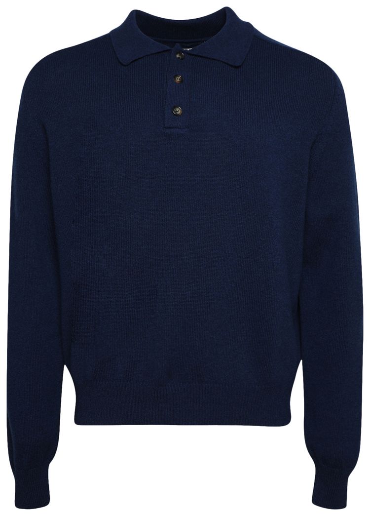 Bode Cashmere Polo Navy