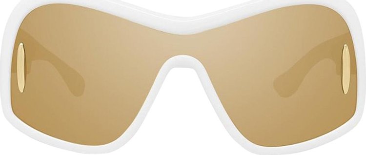 Loewe Square Mask Sunglasses 'Ivory/Brown'