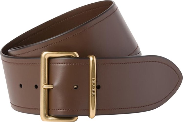 Miu Miu Leather belt Sienna