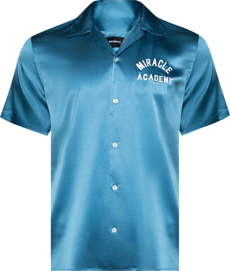 Nahmias Miracle Academy Short Sleeve Shirt Ocean Silk