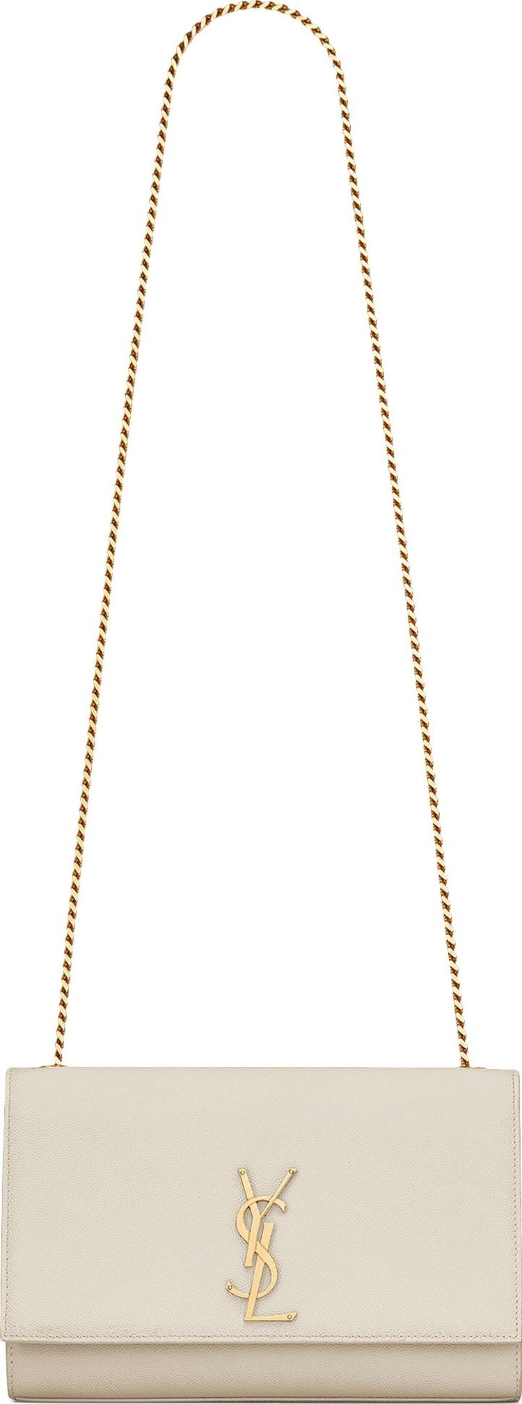 Saint Laurent Medium Kate Chain Bag Soft Cream