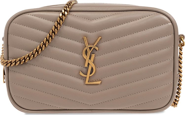 Saint Laurent Lou Mini Bag Greyish Brown