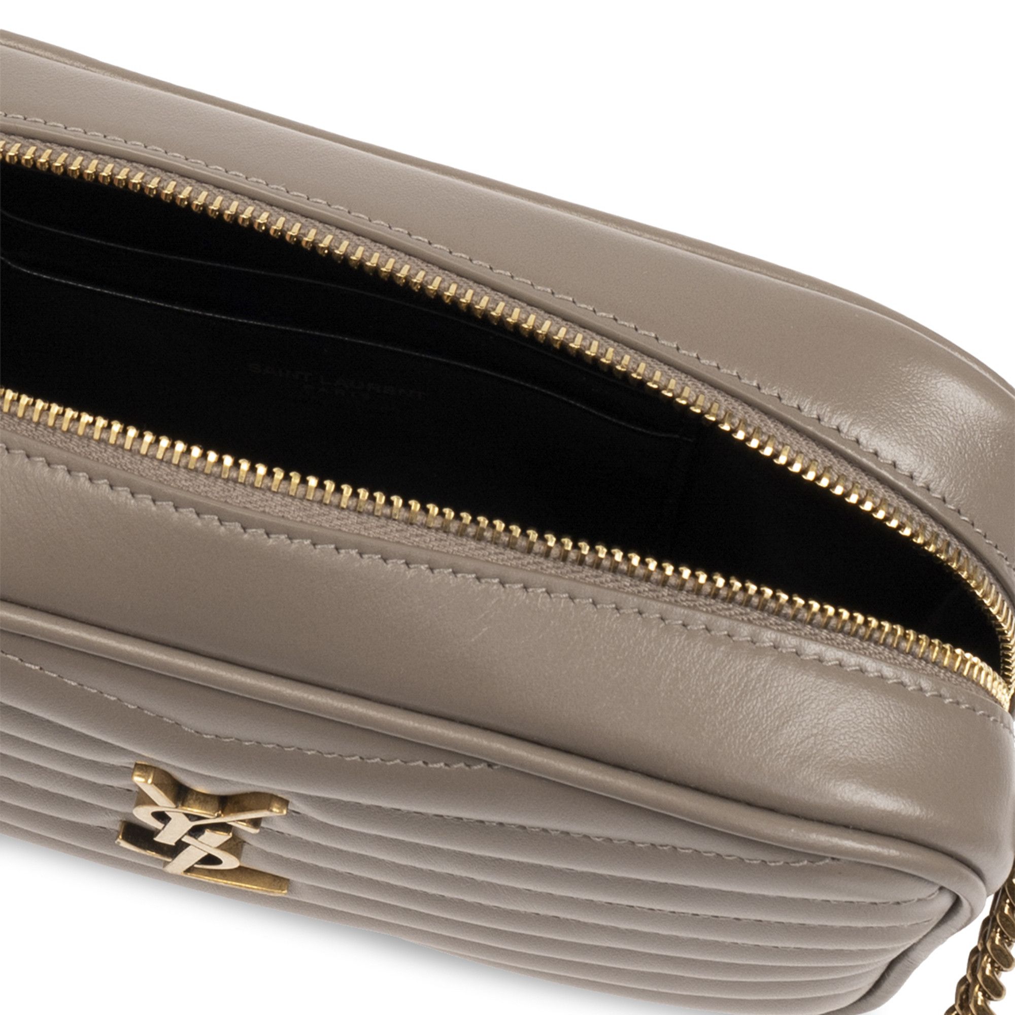 Saint Laurent Lou Mini Bag Greyish Brown