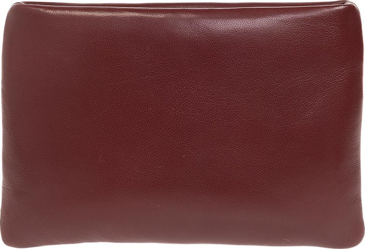 Saint Laurent Mini Calypso Zipped Pouch Dark Bordeaux