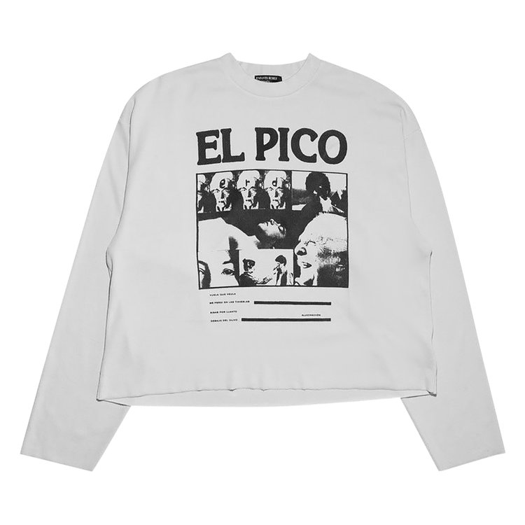 Enfants Riches Deprimes El Pico Rib Long Sleeve T Shirt Faded White