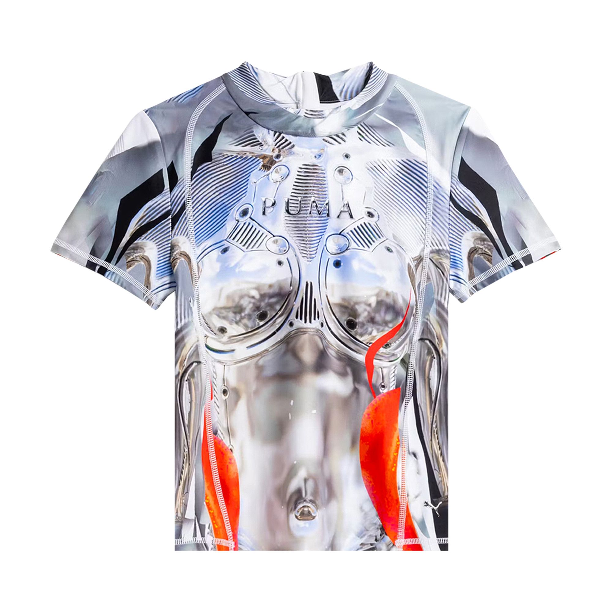 Ottolinger Tシャツ Ottolinger Gray Distressed Oversized T-shirt Ottolinger