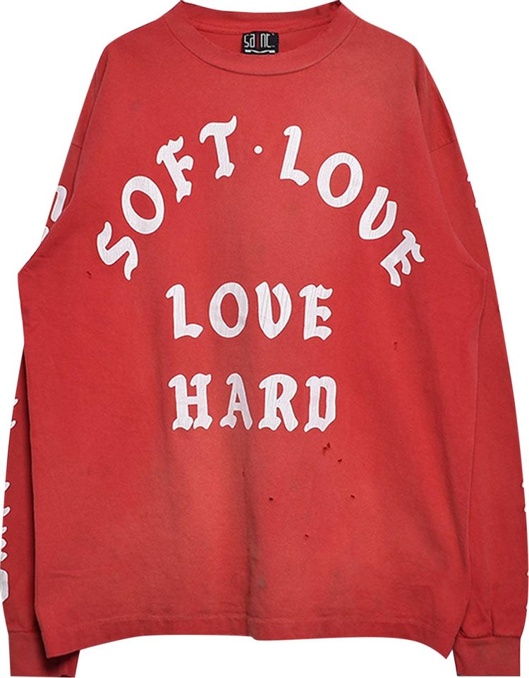 SAINT Mxxxxxx Soft Love Long-Sleeve T-Shirt 'Red'